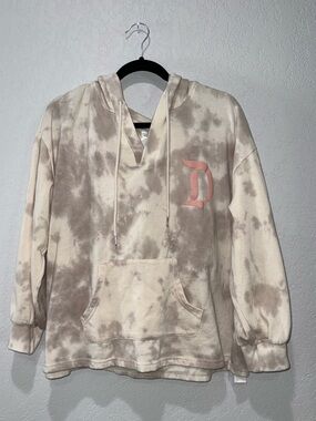 Disney Tie-Dye Hooded Pullover with Pink Logo